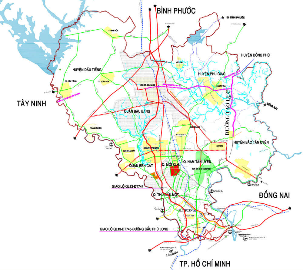 Từ Bàu Bàng dễ dàng kết nổi các khu vực lân cận nhờ hệ thống giao thông đang phát triển đồng bộ