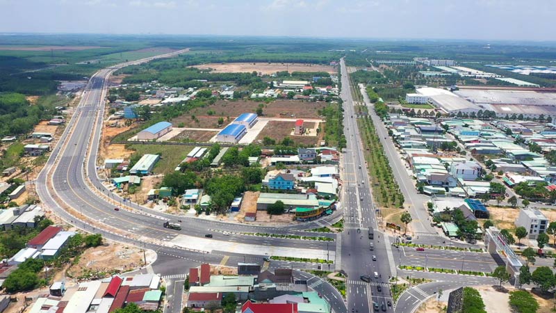 Cơ sở hạ tầng đang hoàn thiện tại Bàu Bàng