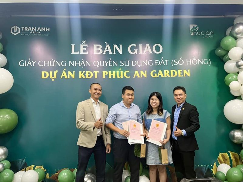 Lễ bàn giao sổ hồng dự án Phúc An Garden cho khách hàng