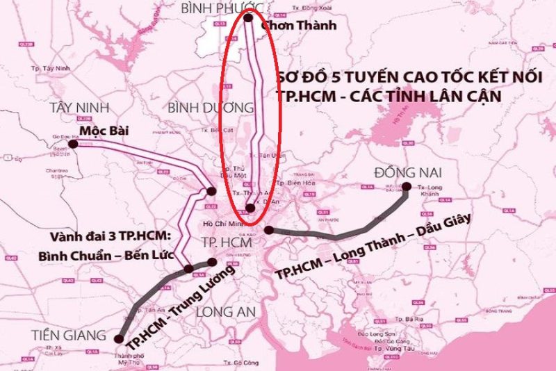 Thông qua cao tốc TP HCM - Thủ Dầu Một - Chơn Thành đoạn qua Bình Dương chi phí lên đến 16.000 tỷ