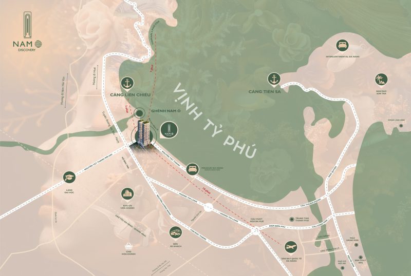 Sơ đồ vị trí Nam Ô Discovery Đà Nẵng