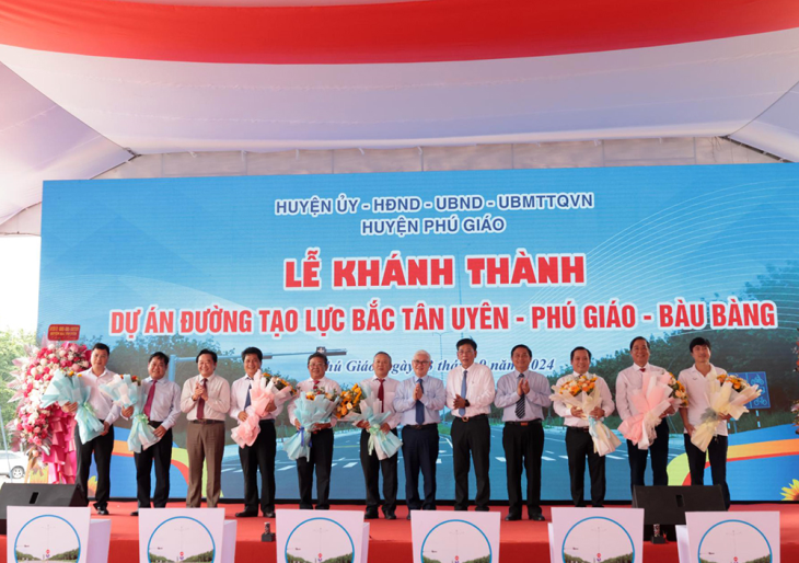 Đường tạo lực Bắc Tân Uyên - Phú Giáo - Bàu Bàng chính thức khánh thành vào ngày 23/09/2024