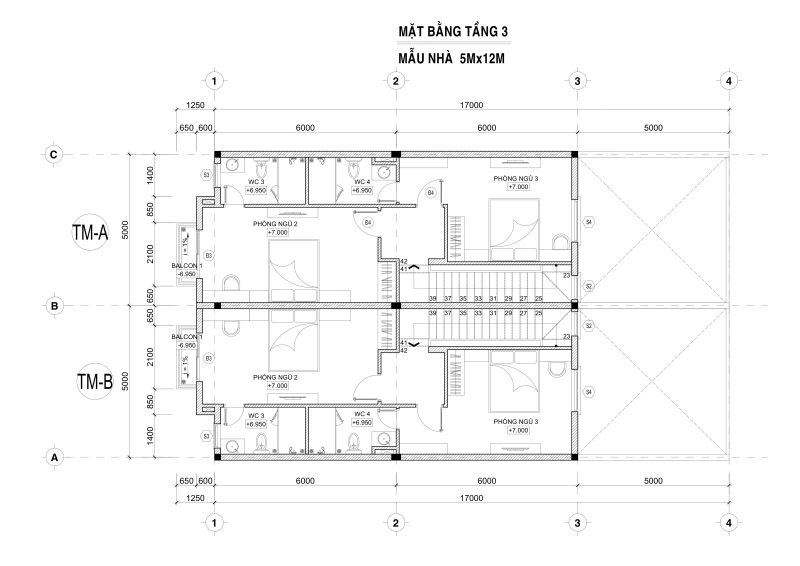 Sơ đồ thiết kế nhà phố thương mại Phúc An Ashita