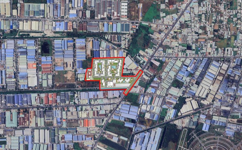 Dự án nằm ngay khu vực cư dân đông đúc